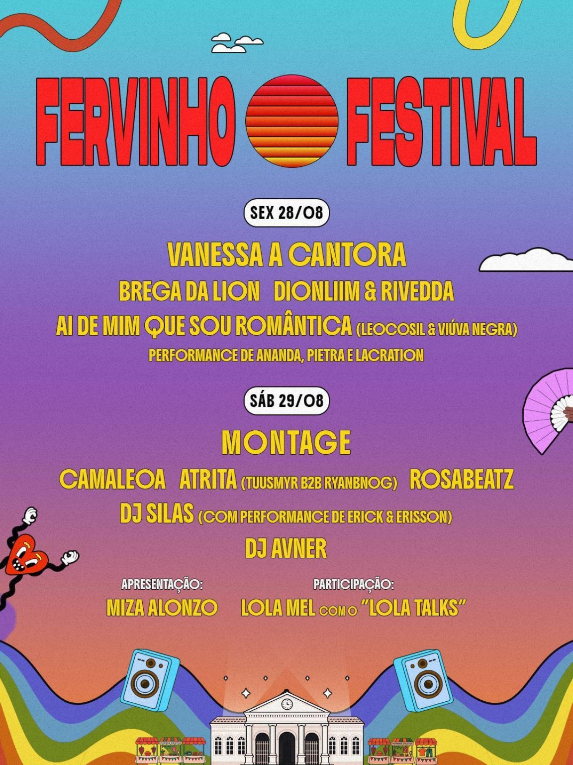 Festival Fervinho reúne Vanessa A Cantora, Montage e mais atrações em programação gratuita em Fortaleza